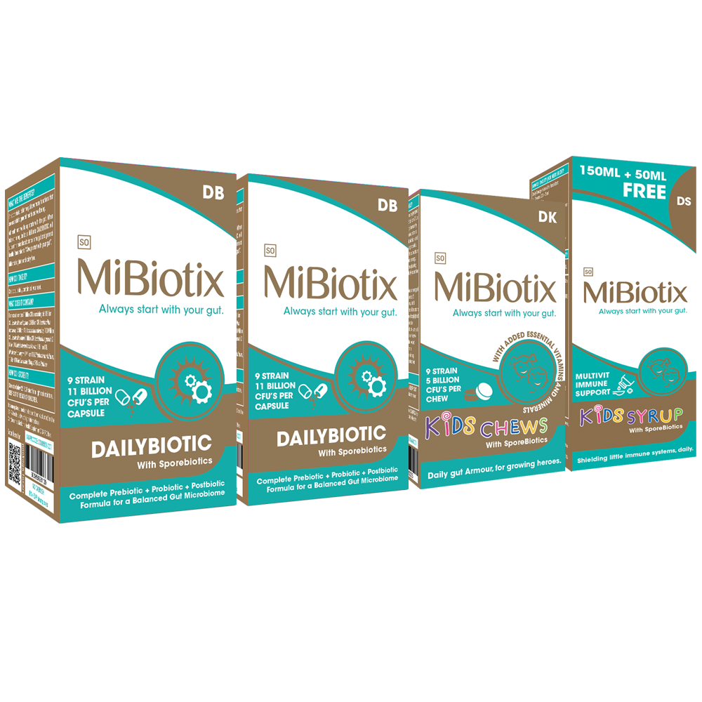 11. Family Pack - MiBiotix DAILYBIOTIC, KIDS SYRYP & KIDS CHEWS