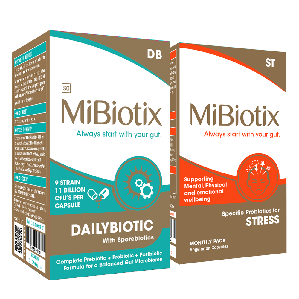 13. Daily Stress Pack - MiBiotix DAILYBIOTIC & MiBiotix STRESS