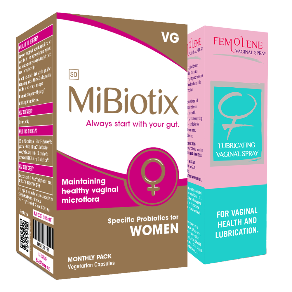 12. Ladies Care Pack - MiBiotix WOMEN & Femolene VAGINAL SPRAY